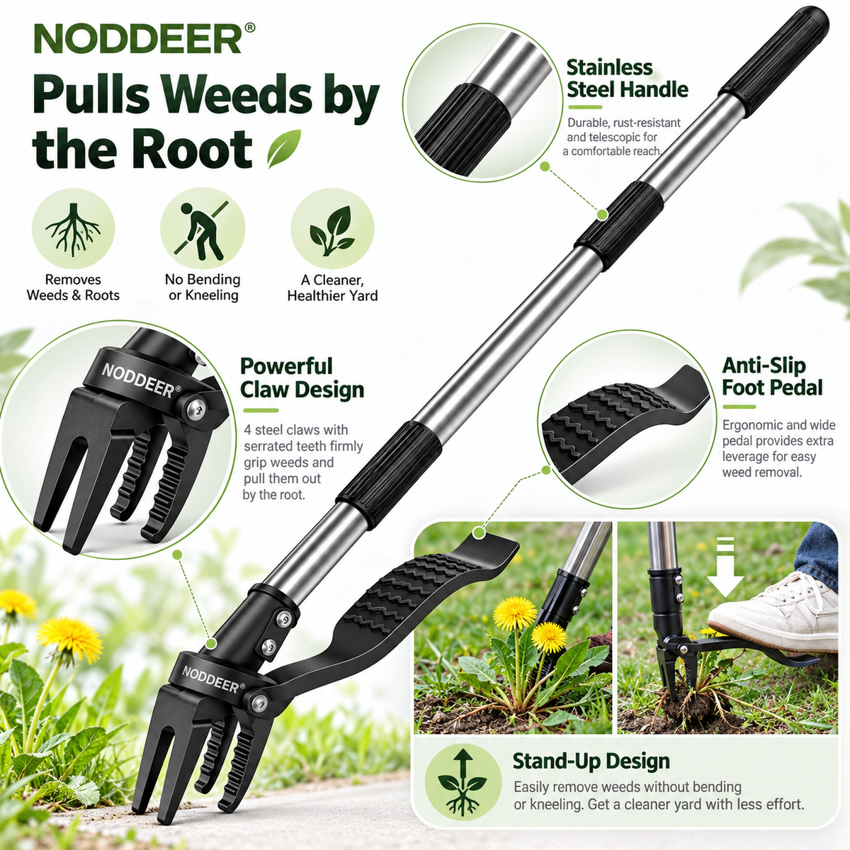 NODDEER® RootPull Easy Weed Remover Tool