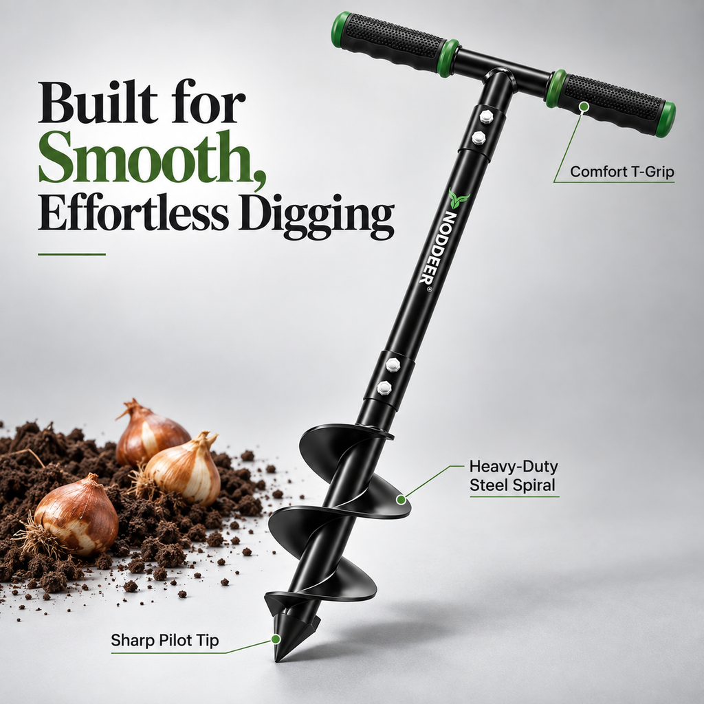 NODDEER® TwistAuger Garden Drill Planter & Bulb Hole Digger