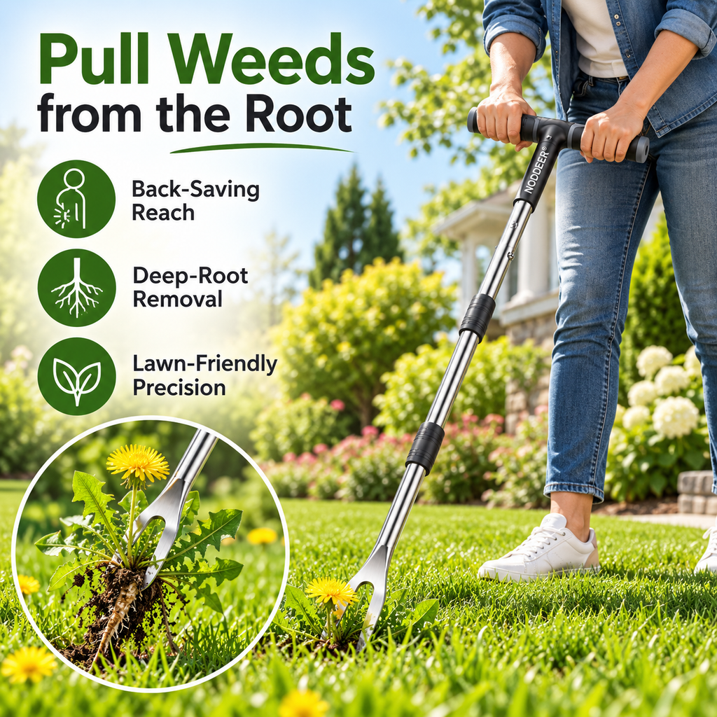 NODDEER® WeedHook Deep-Root Dandelion Removal Tool