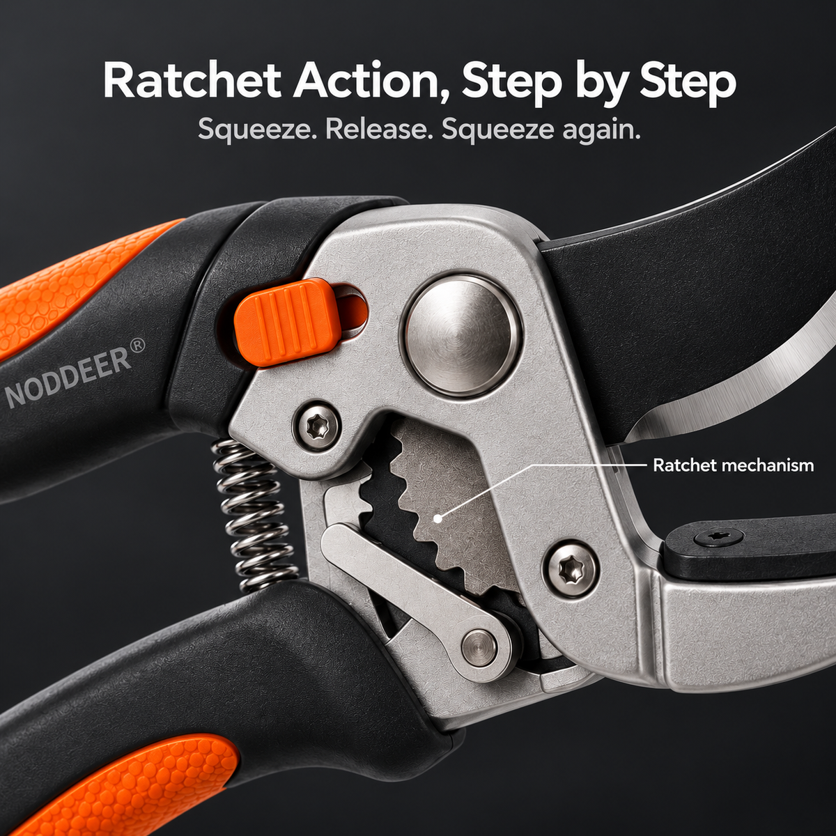 NODDEER® BranchMate Mini Ratchet Pruning Cutter