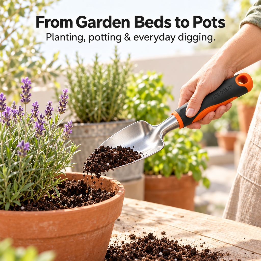 NODDEER® GardenGrip Multi-Purpose Planting & Digging Trowel
