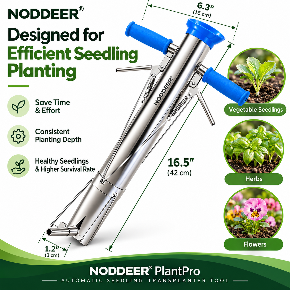 NODDEER® PlantPro Automatic Seedling Transplanter Tool