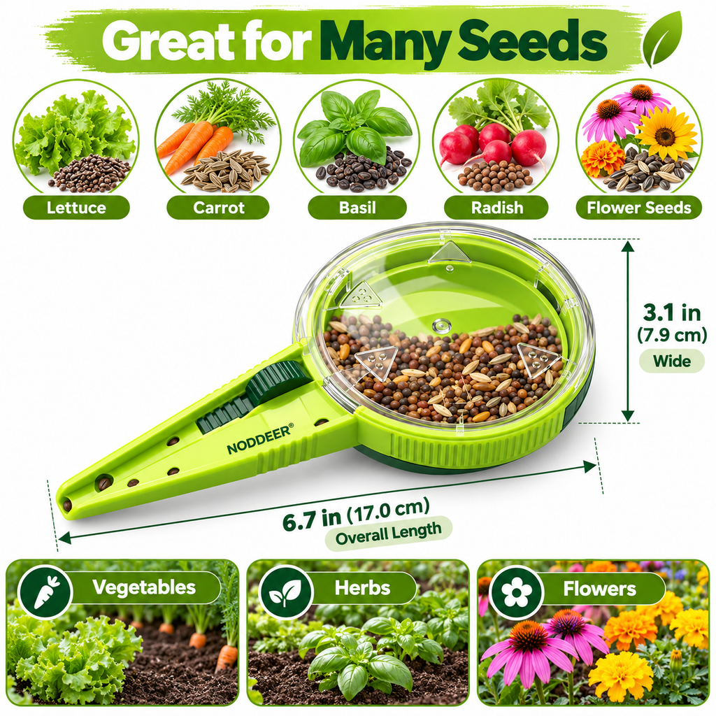 NODDEER® SeedDrop Precision Garden Seed Dispenser Tool